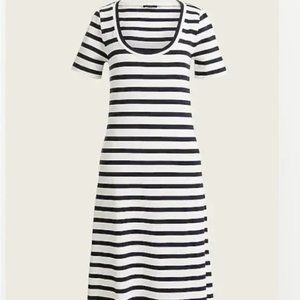 J. Crew Knit Midi Dress in stripe